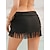 cheap Bikini Bottoms-Women&#039;s Swimwear Tassel  Bikini Bottom Swim Shorts Swimsuit Plain Beach Wear Summer Bathing Suits