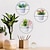 billige Kunstige blomster og vaser-3 stk kunstig plantepotte hengende dekorasjoner for hjem og kontor - realistiske kunstige planter i potter for veggdekorasjon, innendørs hage og naturlig atmosfære - lett vedlikehold grønt ensemble
