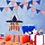 billige Event &amp; Party Supplies-legg til et snev av americana til hjemmet ditt: Independence day tredørplakett med femspiss stjernehengende ornament - perfekt dekorasjon for å feire den fjerde juli!