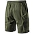cheap Sweat Shorts-Men&#039;s Sweat Shorts Shorts Bermuda shorts Patchwork Drawstring Elastic Waist Plain Comfort Soft Short Outdoor Holiday Fashion Athleisure Black Green Micro-elastic