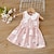 cheap Dresses-Toddler Kids Baby Girls Fashion Cute Sleeveless Doll Collar Flower Print Vest Dress Princess Dress