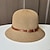 abordables Sombreros de fiesta-Sombreros Hebra Sombrero de copa Sombrero para el sol Casual Festivos Elegante Retro Con Color Puro Corte Celada Sombreros