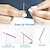 cheap Arts, Crafts &amp; Sewing-30 Pcs Self Threading Sewing Needles with Wood Case 6 Sizes of Embroidery Needles Side Threading Hand Sewing Needles for Knitting Mending DIY Embroidery Sewing Handsewing Art Crafts