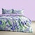 preiswerte Bettbezug-Sets-lila florales Bettbezug-Set aus Baumwolle mit tropischem Pflanzenmuster, weiches 3-teiliges Luxus-Bettwäsche-Set, perfekt als Muttertagsgeschenk, Heimdeko-Geschenk, Bettbezug für Zwilling, Vollkönig, Queensize