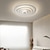 abordables Luces de techo-Lámpara de techo led 1 luz blanca cálida 45/60/80cm terrazas redondas de metal ambiente creativo nórdico dormitorio sala de estar 110-240v