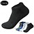 abordables chaussettes pour hommes-Homme Paquet de 5 Paquets multiples Chaussettes Chaussette Chaussettes courtes Chaussettes de Course Chaussettes décontractées Noir Blanche Couleur Plein Sport &amp; Loisir du quotidien Vacances Basique