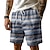 billiga Tryckta shorts-randtryckta sweatshorts för män strandshorts frottéshorts dragsko elastisk midja 3d-tryck andas mjuka korta streetwear för vardagliga semester