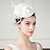 cheap Fascinators-Headbands Fascinators Hats Sinamay Bowler / Cloche Hat Saucer Hat Pillbox Hat Wedding Tea Party Elegant Wedding With Feather Floral Headpiece Headwear