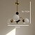 abordables Suspension-Lustre île lampe 3/4/5/6/8 têtes lumière chaude 50 cm médiéval français salon salle à manger chambre cuivre bauhaus lustre 110-240 v