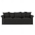 זול IKEA כיסויים-greenlid 100% כותנה כיסוי ספה 3 מושבים כיסוי החלקה בצבע אחיד לספת איקאה
