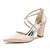 economico Scarpe da Sposa-Per donna scarpe da sposa Regali di San Valentino Scarpe bianche Matrimonio Feste Giornaliero Scarpe da sposa Fibbia Quadrato Appuntite Elegante Di tendenza Raso Tracolla Vinaccia Nero Bianco