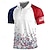 cheap Men&#039;s Button Up Polos-National Flag Men&#039;s Casual 3D Polo Shirt Street Daily Holiday American Independence Day Cotton Blend Short Sleeve Turndown Polo Shirts White Red Spring &amp; Summer S M L Micro-elastic Lapel Polo