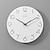 זול קישוטי קיר-שעון קיר מודרני, יצירתי דקורטיבי נורדי לוג בסגנון שעון קיר ספרות ערביות שעון קיר מודרני עץ לבן פשוט שעון קיר עגול 30 ס&quot;מ