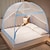tanie Zadaszenia i zasłony na łóżka-Moskitiera letnia składana przenośna przeciw komarom podróżna do namiotu moskitiera z podwójnymi drzwiami