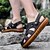 ieftine Sandale Bărbați-Bărbați Sandale Retro Plimbare Casual Zilnic Piele Comfortabil Cizme / Cizme la Gleznă Loafer Negru Galben Primăvară Toamnă