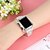 baratos Pulseiras de Apple Watch-Pulseira de joias Compatível com Pulseira Apple Watch 38mm 40mm 41mm 42mm 44mm 45mm 49mm Bling Diamond Ajustável Respirável Aço Inoxidável Com Strass pulseira de substituição para iwatch Ultra 2