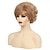 cheap Older Wigs-Short Blonde Pixie Cut Curly Wigs for White Women Full Fuffy Curly Light Blonde With Bangs Wig Short Synthetic Hair