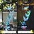 Недорогие Настенные светильники для улицы-Солнечная бабочка, колокольчик, светильник RGB, меняющий цвет, садовый светильник, уличный водонепроницаемый балкон, сад, парк, дерево, подвесной светильник
