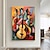 tanie Obrazy abstrakcyjne-Ręcznie robiony nowoczesny abstrakcyjny obraz ścienny na skrzypce, muzyka, duży prezent dekoracyjny do salonu bez ramki