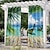 Недорогие Открытые оттенки-Наружные шторы для патио, водонепроницаемые, плотные, водонепроницаемые, премиум-класса, наружные шторы с люверсами для крыльца, беседки, террасы, 2 панели, пляжа, океана