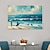 baratos Pinturas de Paisagens-pintura de surf na praia em tela arte de casal costeiro pintado à mão ondas texturizadas arte de parede grande oceano paleta faca decoração artística (sem moldura)