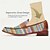 billiga Slip-ons och loafers till herrar-färgglada chevronvävda penny loafers för män