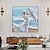 levne Motivy postav-nástěnné umění ručně malované olejomalba přímořský vánek ručně malovaná dívka tanečnice obraz tigo pro domácí dekoraci - zabalené plátno pro obývací pokoj, ložnici nebo kancelář