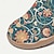olcso Grafikus nyomtatott cipő-Női Tornacipők Lapos Slip-Ons Nyomtatási cipők Csúsztatható cipők Napi Vakáció Utazás Virágos Virágok Lapos Csehország Szabadság Alkalmi Gyalogló Vászon Papucs Zöld