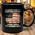 お買い得  マグカップ＆カップ-すべてを電動化したい 国境の壁から始める アメリカの国旗 面白いマグカップ 黒い陶器のメッセージシリーズマグカップ &amp;カップ