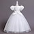 cheap Party Dresses-Kids Girls&#039; Dress Party Dress Solid Color Short Sleeve Wedding Anniversary Elegant Princess Polyester Mesh Maxi Party Dress Tulle Dress Summer Spring Fall 3-12 Years White Wine