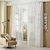 tanie Firany-jeden panel nowoczesny minimalistyczny styl pionowe paski imitacja lnu zasłona salon sypialnia jadalnia półprzezroczysta parawan na okno