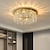 cheap Unique Chandeliers-Gold Luxury LED Ceiling Chandeliers Compatible with Living Room Modern Crystal Hanging Lamp Compatible with Ceiling Home Decor,Ceiling Lighting