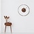 preiswerte Wand-Dekor-1 Stück leise Wanduhr aus Holz und Acryl für Schlafzimmer und Wohnzimmer, kreatives Hängedesign mit lochfreier Montage, 35 cm
