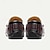 abordables Chaussures Sans Lacets &amp; Mocassins Homme-mocassins homme cuir noir rose motif crocodile vintage