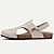 cheap Men&#039;s Sandals-Men&#039;s Sandals Slippers &amp; Flip-Flops Flat Sandals Microfiber Breathable Comfortable Slip Resistant Loafer Buckle Brown Beige