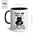 رخيصةأون أكواب وماغات-كوب قهوة من السيراميك سعة 11 أونصة بتصميم قطة سوداء للاستخدام في المنزل والمكتب - هدية مثالية لمحبي القهوة