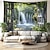 cheap Landscape Tapestry-Waterfall Window View Hanging Tapestry Wall Art Large Tapestry Mural Decor Photograph Backdrop Blanket Curtain Home Bedroom Living Room Decoration Cottagecore