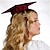 رخيصةأون الهدايا-قبعة التخرج ريمكس - قم بتأمين قبعة التخرج الخاصة بك وتصفيفة شعرك، وقبعة التخرج، وعصابة الرأس، وغطاء الرأس، وإدراج قبعة التخرج، وإدراج هدايا التخرج من المدرسة الثانوية لزملاء الدراسة - أسود