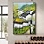 رخيصةأون لوحات الطبيعة-لوحة زيتية لمناظر طبيعية لمدينة جيانغنان المائية مرسومة يدويًا لوحات تجريدية حديثة على الطراز الصيني ملفوفة على القماش (بدون إطار)