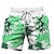voordelige Korte broek met print-kokospalm heren boardshorts Hawaiiaanse shorts zwembroek trekkoord met mesh voering elastische taille korte vakantie strand streetwear