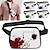 cheap Graphic Print Bags-Men&#039;s Crossbody Bag Belt Bag Oxford Cloth Nylon Outdoor Daily Holiday Zipper Waterproof Multi Carry Letter Black Red Blue