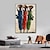voordelige Schilderijen van mensen-handgemaakte olieverf canvas kunst aan de muur decoratie figuur abstracte afrikaanse vrouw voor huisdecoratie gerold frameloos ongerekt schilderij