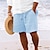 abordables Bermudas estilo casual-Hombre Pantalones cortos de verano Pantalones cortos de playa Pantalones cortos casuales Bolsillo Correa Cintura elástica Plano Comodidad Transpirable Corto Festivos Vacaciones Playa Hawaiano Boho