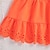 abordables Vestidos-Niños Chica Vestido Color sólido Sin Mangas Fiesta Exterior Casual Moda Diario Casual Poliéster Verano Primavera 2-12 años color naranja