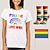 ieftine Cămăși și-lgbt lgbtq tricou pride cămăși cu 1 pereche de șosete set steagul curcubeu pride love wins queer lesbian tricou pentru cuplu unisex adulți pride parada pride luna petrecere carnaval