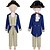 voordelige Outfits-Rococo Barok Victoriaans Outfits Kostuum Jongens Koninklijk Halloween Carnaval Maskerade Prestatie Feest Maskerade Volwassenen Jas Broeken Kraag