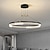 baratos Luzes da ilha-luminária pendente led 1/2 luz 40/60/80 cm formato de vidro transparente com design elegante acabamentos pintados estilo nórdico moderno 85-265v apenas regulável com controle remoto