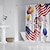 olcso Zuhanyfüggönyök-1db 180x180cm függetlenség napja amerikai zászló kopasz sas zuhanyfüggöny színes virágos családi nyaraló piros fehér kék vízálló kendő gyorsan száradó poliészter dekorációs kampó