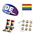 abordables Trajes De Orgullo-conjunto de accesorios del orgullo del arco iris calcetines absorbentes del sudor 90 piezas pegatinas queer lgbt lgbtq adultos unisex gay lesbiana para el desfile del orgullo mes del orgullo fiesta