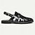 ieftine Sandale Bărbați-Bărbați Sandale Pantofi Romani PU piele Respirabil Comfortabil Anti-Alunecare Buclă Negru Alb